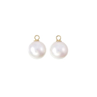 Round White Freshwater Pearl Drops