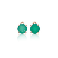 Round Cut Green Chalcedony Drops